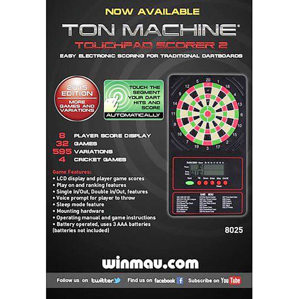 Winmau - Ton Machine® Touch Pad Scorer 2