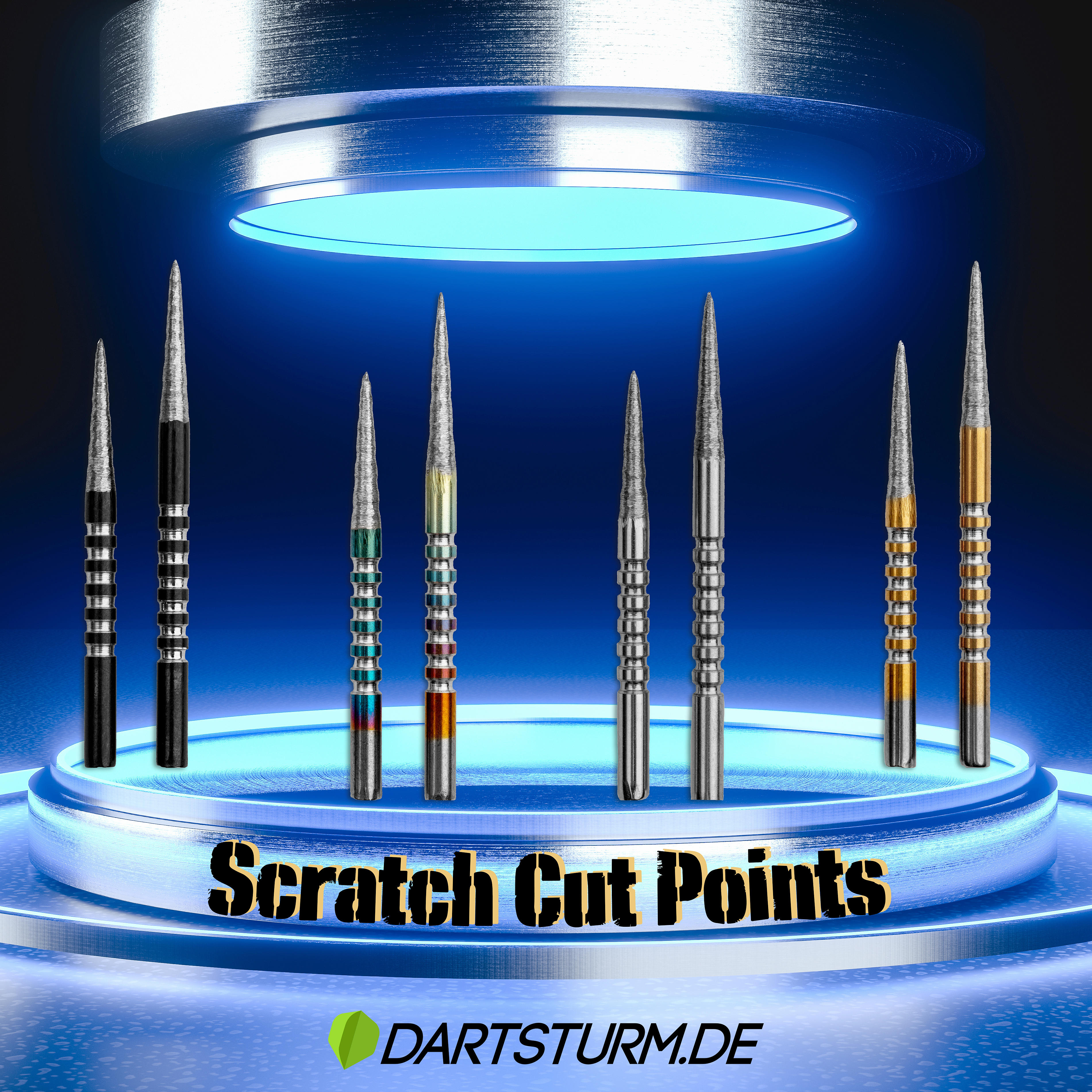DartSturm.de - Scratch Cut Point Black