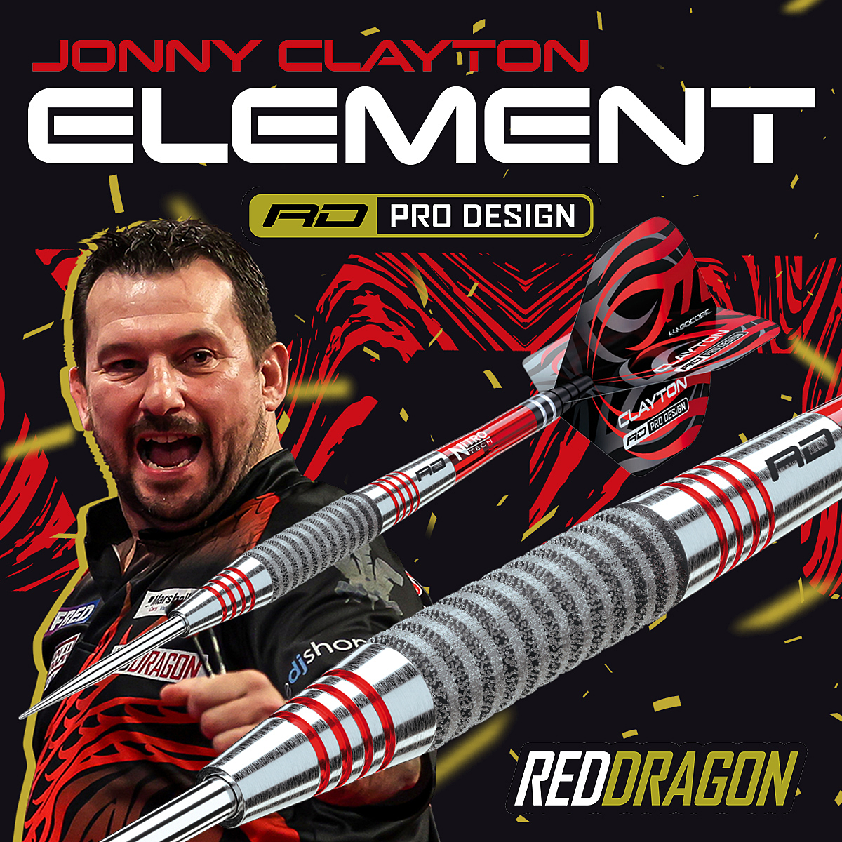 Red Dragon - Jonny Clayton Element - Steeldart