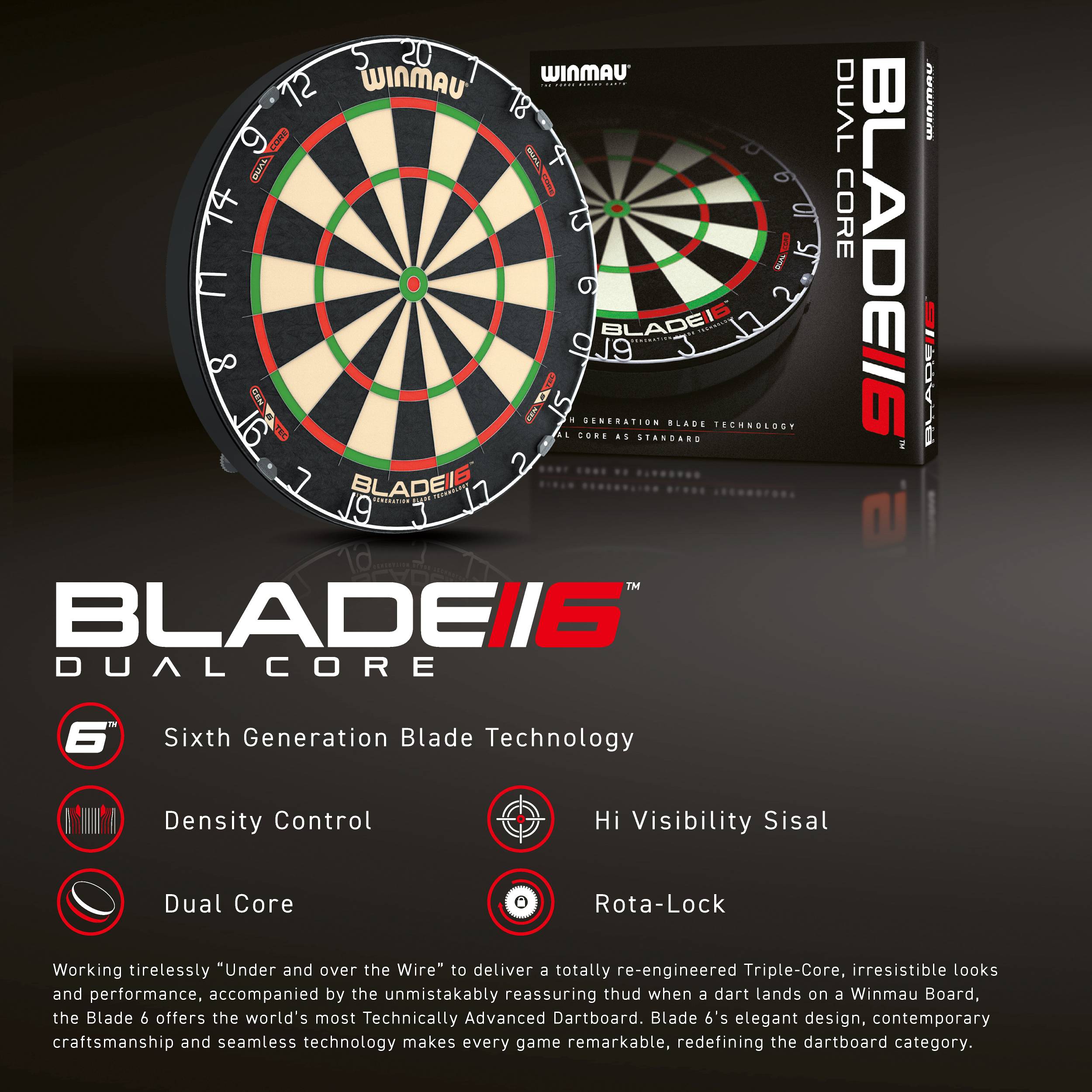 Winmau - Blade 6 Dualcore Dartboard