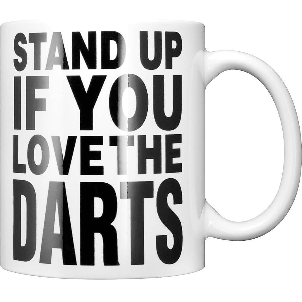 DartSturm.de - Darttasse - Stand up if you love the darts