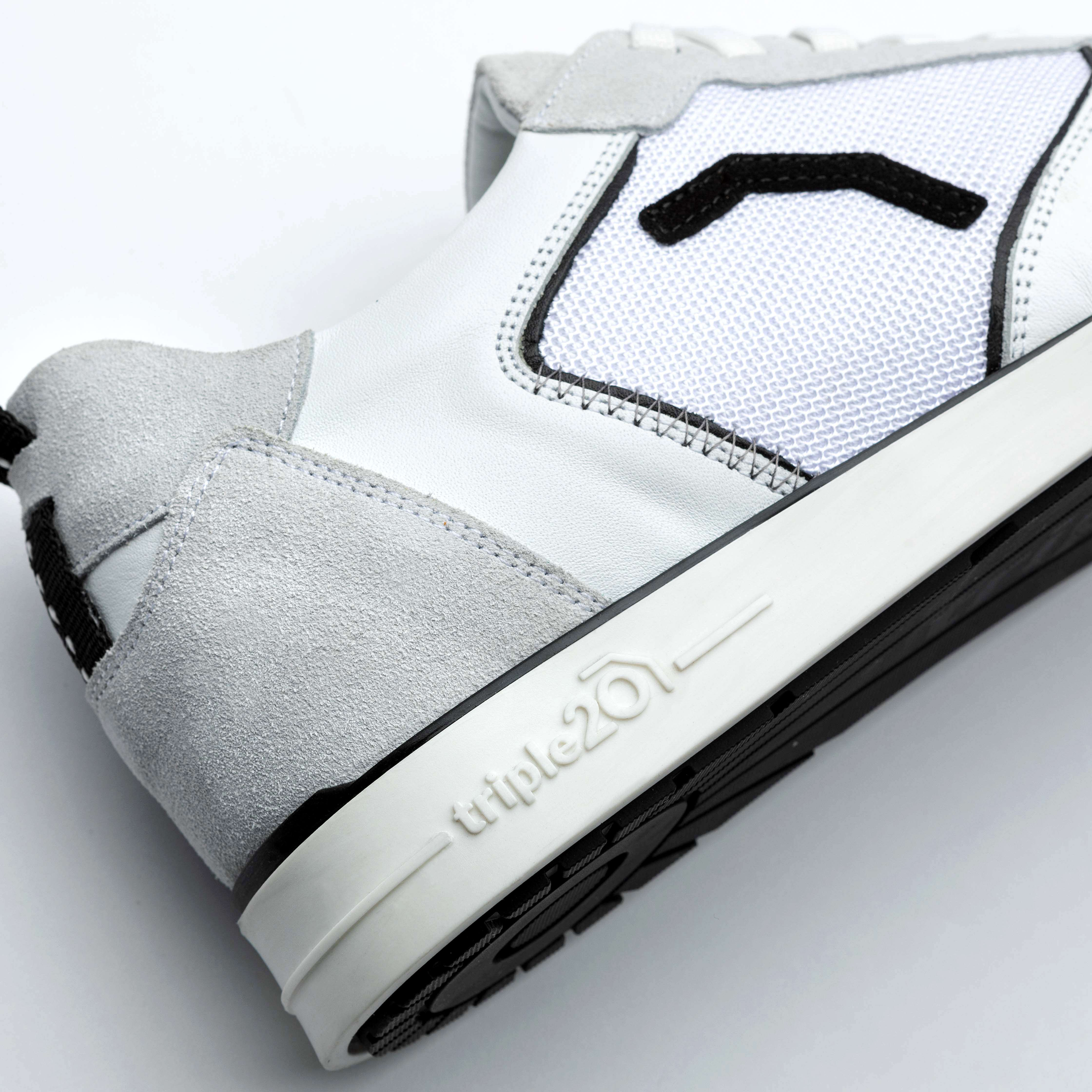 Triple20 Dartsshoes - Textil Leder Weiß/Schwarz