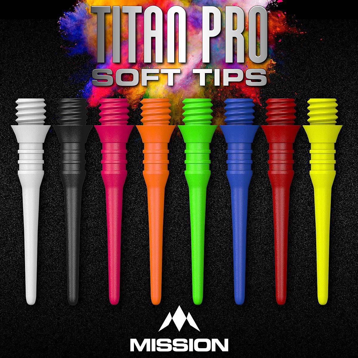 Mission - Titan Pro Softdartspitzen - 50er Pack