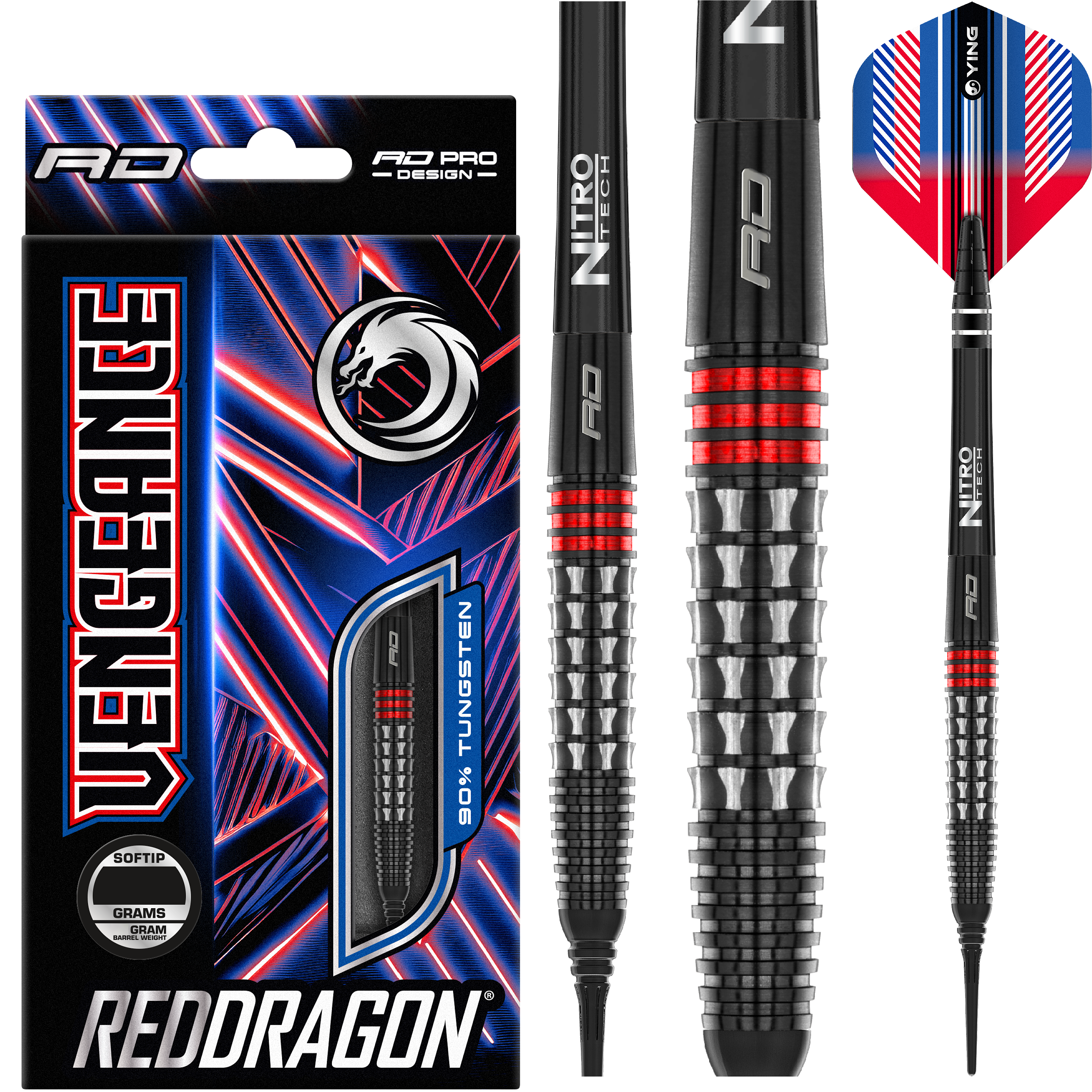 Red Dragon - Vengeance Red - Softdart