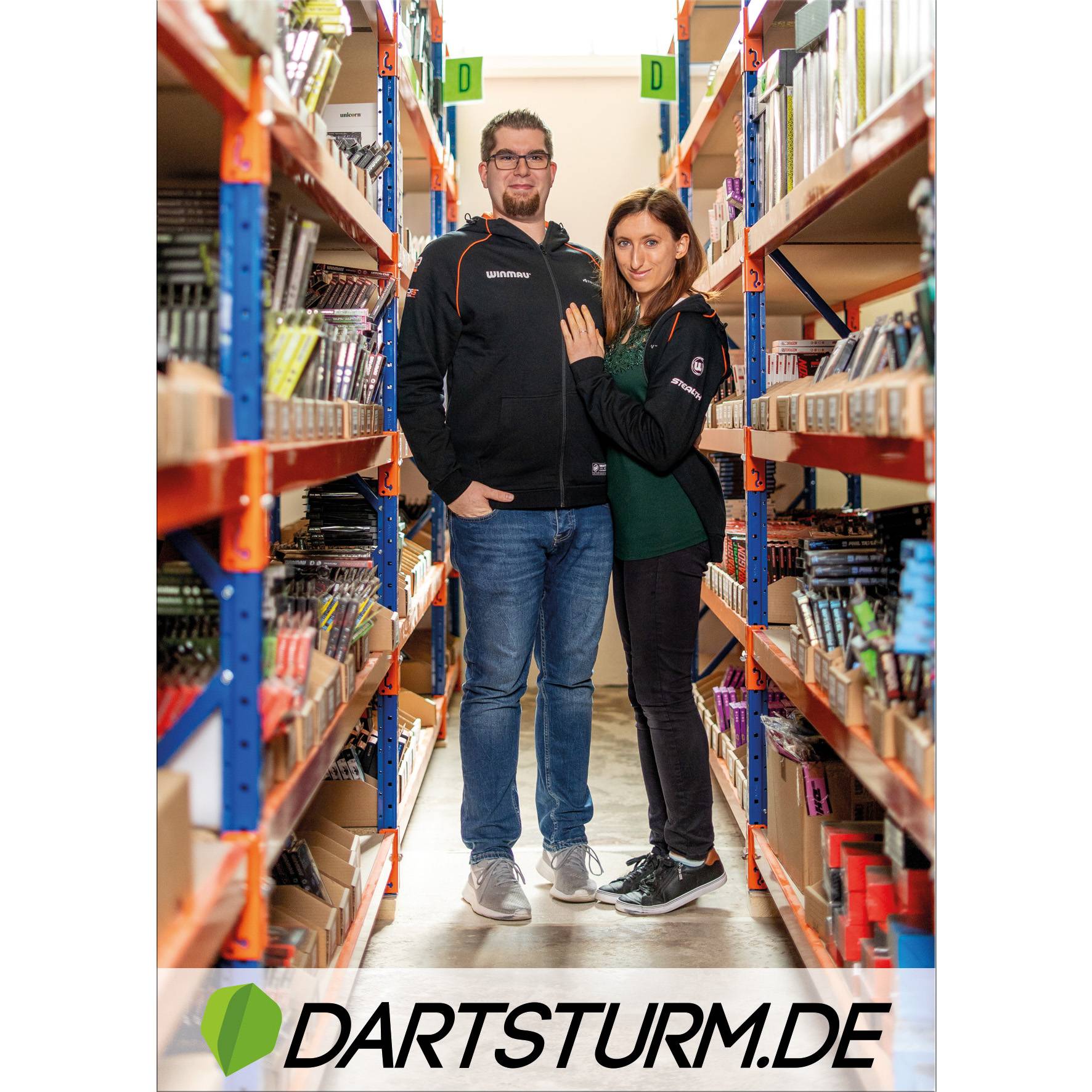 DartSturm.de - Autogrammkarte - DIN A6